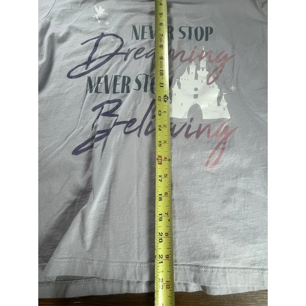 Disney Parks Never Stop Believing Never Stop Dreaming T-shirt Women's Large LG